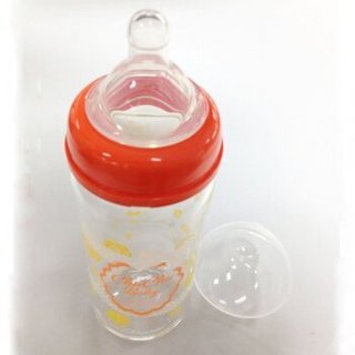 CHUCHU BABY 啾啾 可爱妈妈 宽口 玻璃奶瓶 240ml