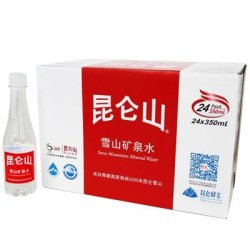 昆仑山 雪山矿泉水 350ml*24瓶