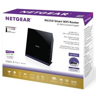 NETGEAR 美国网件 R6250 1600M WiFi 5 家用路由器 黑色