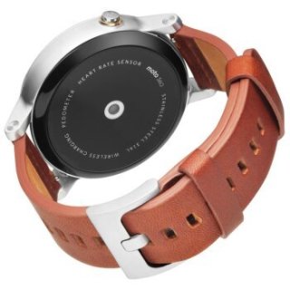 商品motorola摩托罗拉moto360二代gps智能手表46mm干邑色不锈钢表圈