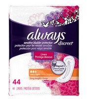 凑单品：Always Discreet Incontinence Liners 超薄加长型护垫 44片