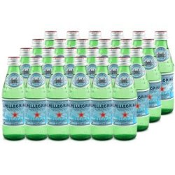 S.PELLEGRINO 圣培露 含气天然矿泉水 玻璃瓶装 250ml*24/箱