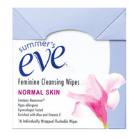 summer's eve 夏依 女性清洁湿巾 普通型肌肤 16片*5盒