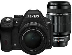 PENTAX 宾得 K-50 DAL 双防水镜头 单反套机（18-55/55-300mm WR）