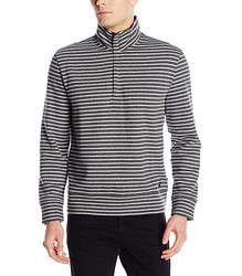 NAUTICA 诺帝卡 1/4 Zip Striped Mock 男子T恤