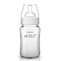 AVENT 新安怡 经典系列 SCF647/17 宽口径玻璃奶瓶 240ml