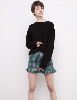 PULL&BEAR 05398314 女士荷叶边短裙