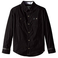 Calvin Klein 卡尔文·克莱 男童长袖衬衫 35664015 黑色