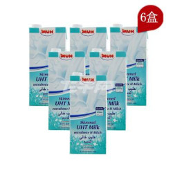 MUH 牧牌 脱脂纯牛奶 1L*6