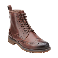 Clarks Montacute 男士真皮复古男靴（加绒款）