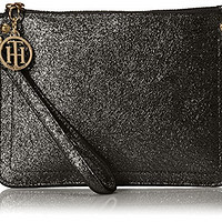 新低价：TOMMY HILFIGER Metallic Wristlet 女士手拿包