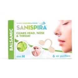 SANISPIRA 防雾霾 隐形鼻塞  通气型 M号 6支/盒