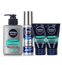 NIVEA 妮维雅 控油补水抗痘 男士洁面套装