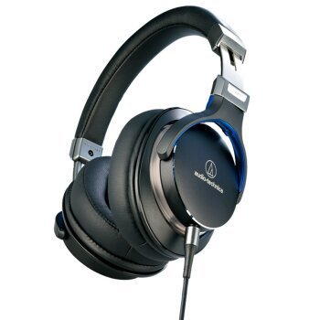 一抹蓝的冲动：audio-technica 铁三角 ATH-MSR7 头戴式耳机 开箱简评