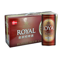 限华北东北：ROYAL 皇家 棕啤酒 1L*4罐 礼盒装