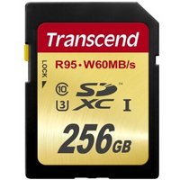 Transcend 创见 256GB UHS-I U3 SD存储卡(读95M、写60M)