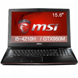 msi 微星 GP62 2QE-218XCN 15.6英寸游戏笔记本电脑