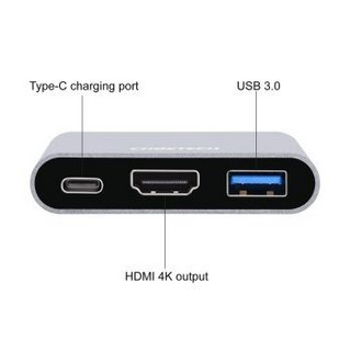 CHOETECH C0049S Type-C转USB3.0+HDMI转换器