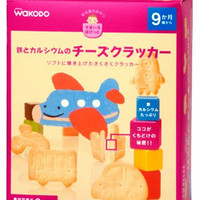 wakodo 和光堂 钙铁强化乳酪味 卡通交通工具造型 饼干