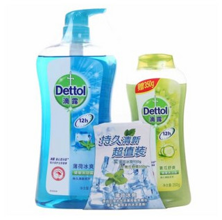 Dettol 滴露 清爽魅力健康 沐浴露 950g+青瓜舒爽 沐浴露 350g