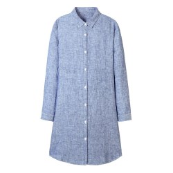 VANCL 凡客诚品  麻衬衫裙 蓝色
