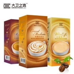 DAVIDCHOICE 大卫之选 白咖啡 醇浓咖啡 焦糖玛奇朵 速溶咖啡组合装