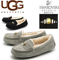 UGG Ansley Chunky Crystals 女士保暖平底鞋  