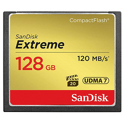 SanDisk 闪迪 Extreme 128GB CF存储卡(120M/S)