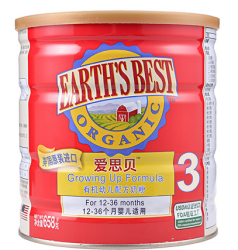 爱思贝 有机幼儿奶粉 3段 658g 