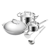 ZWILLING 双立人 TruClad 中式炒锅5件套