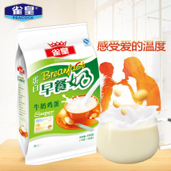 雀皇 鸡蛋牛奶早餐奶406g