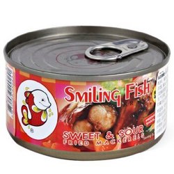 Smiling Fish 乐鱼 酸甜酱油炸鲭鱼罐头 185g