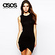  ASOS Petite 包裹式无袖紧身连衣裙　