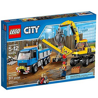 LEGO 乐高 City城市系列 60075 挖掘机和卡车