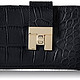 TOMMY HILFIGER Turn-Lock Croco-Embossed 女士真皮钱包