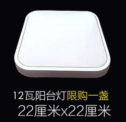 12W LED白色吸顶灯