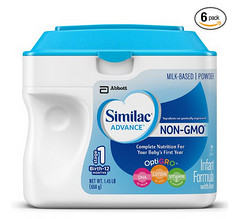 Similac 美国雅培 Non-GMO 婴儿配方粉 1段 658g*6