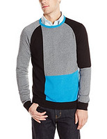 限尺码：Calvin Klein Cotton Modal Color Block 男士针织衫