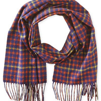 Phenix Cashmere Two-Tone Plaid 羊绒围巾