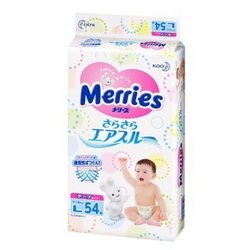 Merries 妙而舒 纸尿裤 大号L 54片 9 