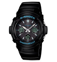 CASIO 卡西欧 G-SHOCK系列 AWG-M100BA-1A 男士太阳能电波腕表*3块