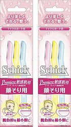 Schick 舒适 Premiere敏感肌用修眉刀 3支装*2