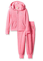 Juicy Couture Big Girls' Pink French Terry Jog Set 女童装