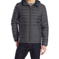Lucky Brand Nylon 男士连帽棉服