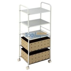 easy life 生活诚品 CJ30040-5 金属五层收纳层架（附收纳盒）*2件