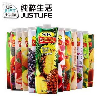 SK 多口味果汁组合  1L*12盒 