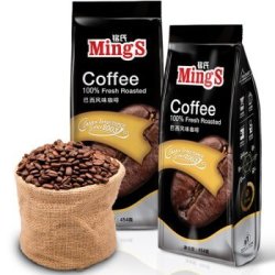 MingS 铭氏 黑袋 巴西风味咖啡豆454g*2件
