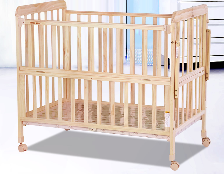 happy dino 小龙哈彼 实木多功能婴儿床 lmy118e 289元包邮