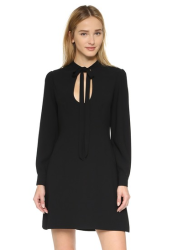 Jill Jill Stuart 绑带领口长袖连衣裙