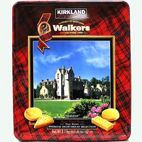 历史新低：Walkers 沃尔克斯 苏格兰皇家奶油酥饼 节日礼盒装 2.1Kg+玛努拉薯片*2罐
